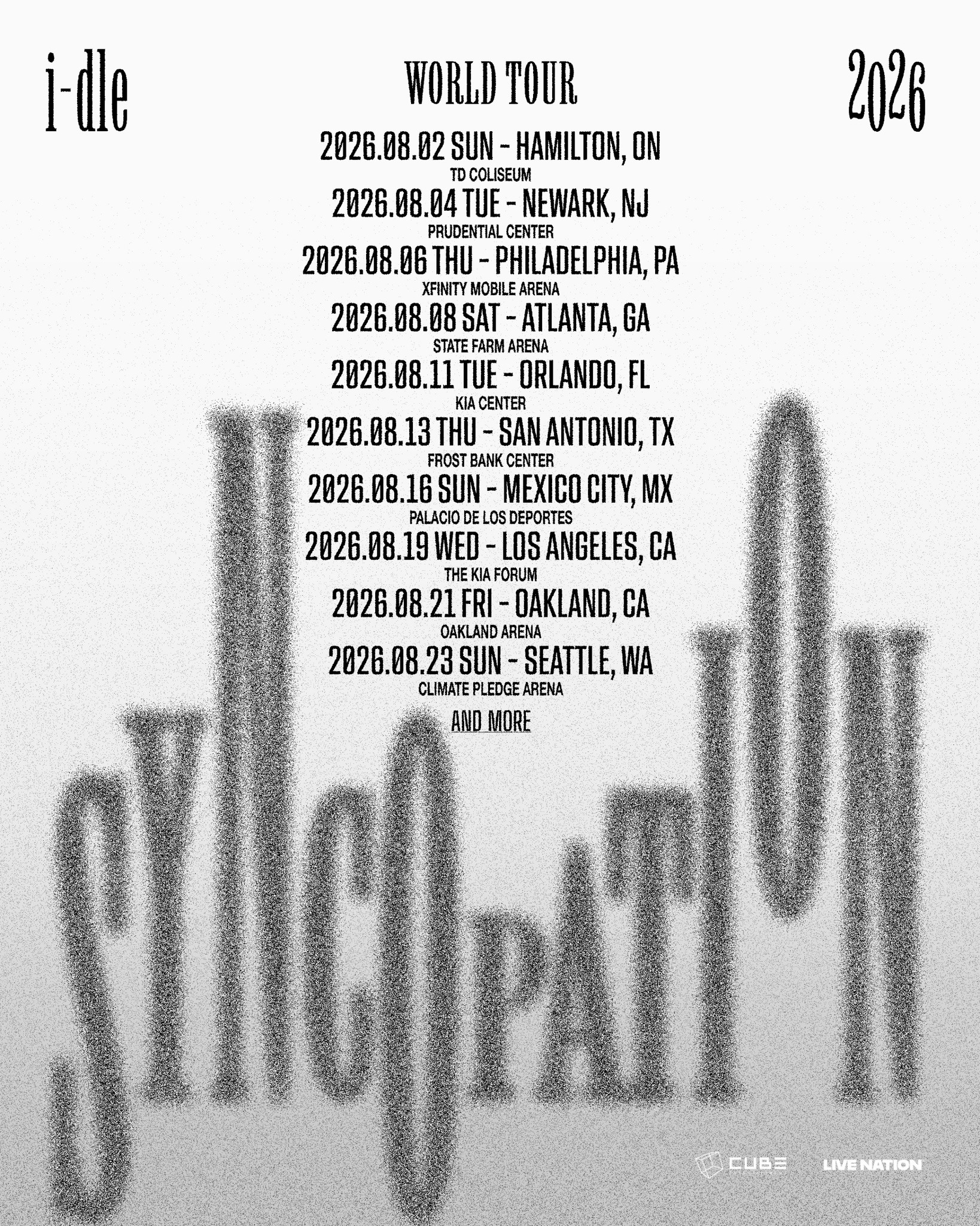 I-dle I-dle WORLD TOUR [Syncopation] Poster 2026